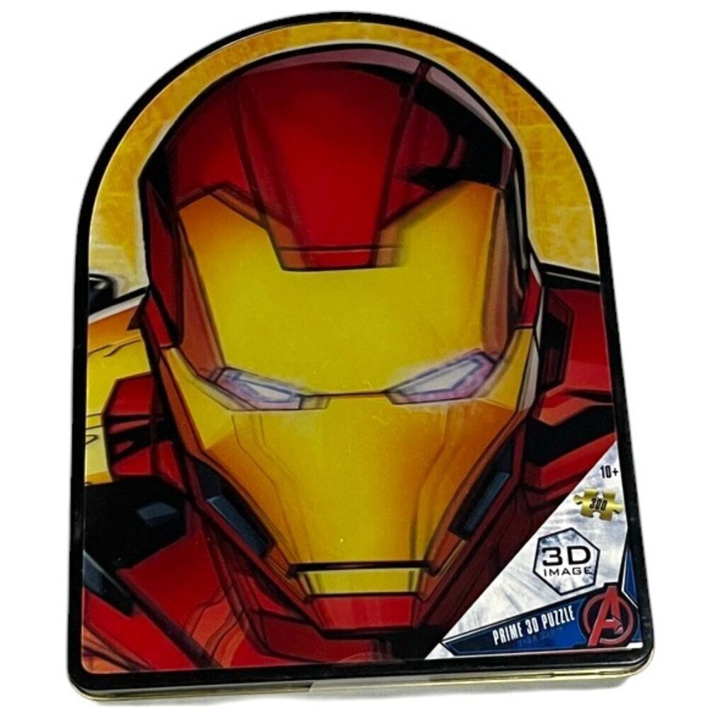 Avengers Iron Man 3D 300pc Puzzle 12x18” in Collectors Metal Box